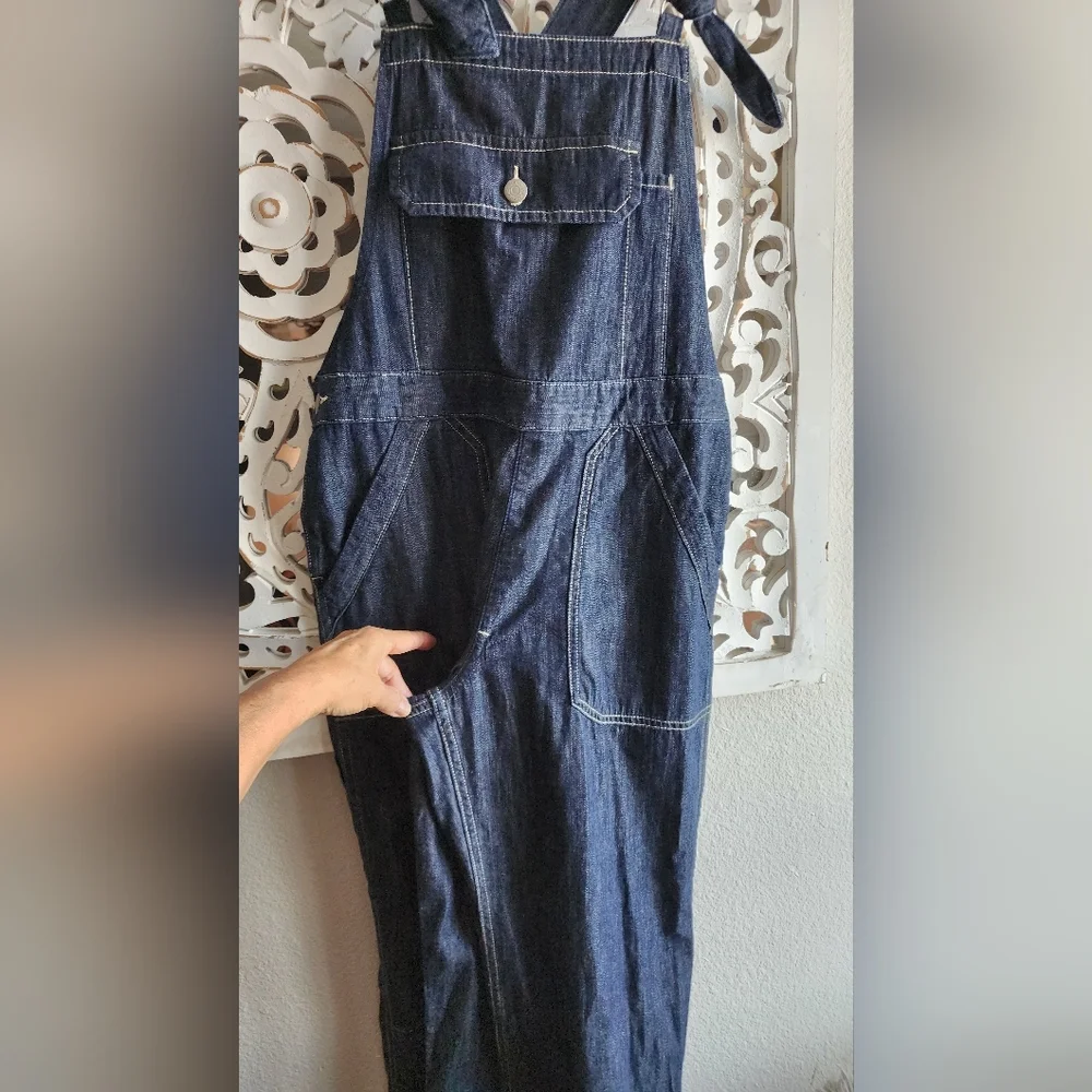DENIMIST TIE STRAPS RELAXED OVERALLS RETAIL PRICE $465 SIZE XS NWOT - Picture 12 of 16